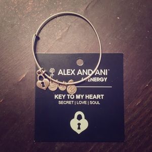 Alex and Ani silver Key To My Heart